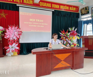 Trường TH Cầu Ham tổ chức Hội thảo chuyên đề giáo dục STEM 